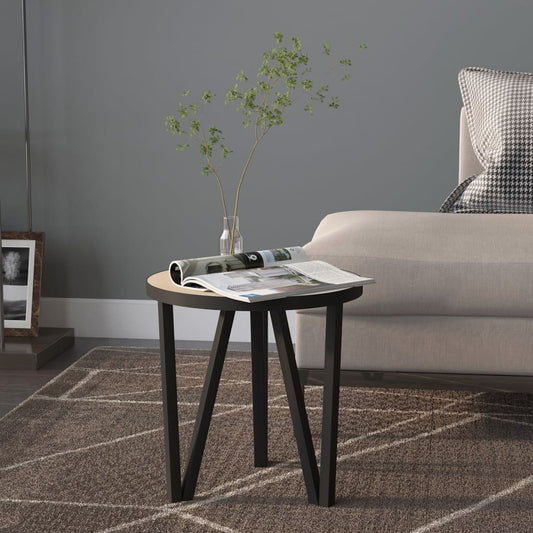 Salontafel Ø35 cm MDF sonoma eikenkleurig is nu te koop bij PeponiXL, paradijselijk wonen!