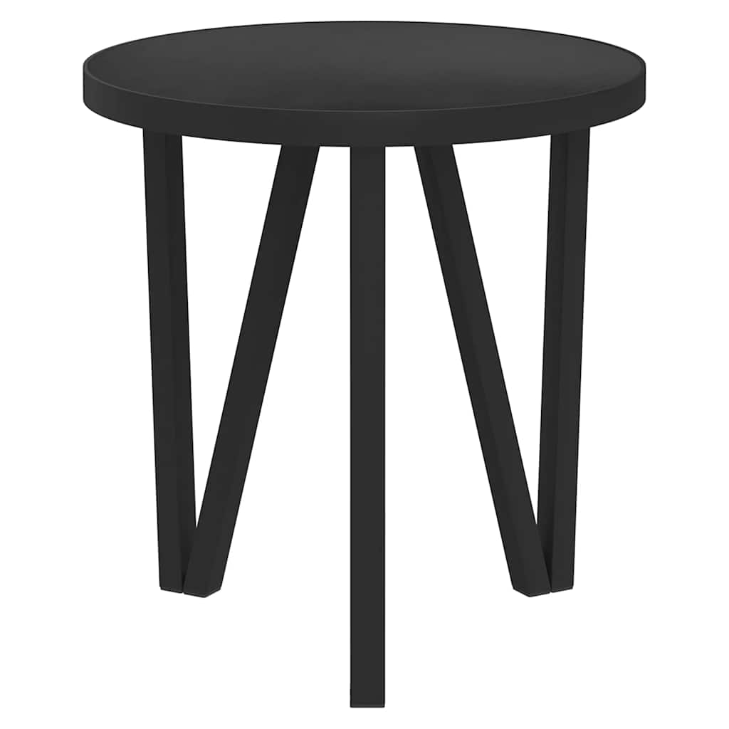 Salontafel Ø35 cm MDF zwart is nu te koop bij PeponiXL, paradijselijk wonen!