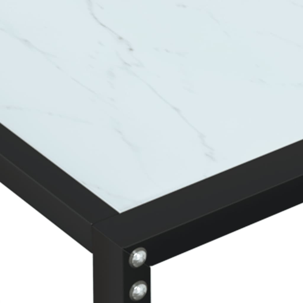 Wandtafel 160x35x75,5 cm gehard glas witmarmerkleurig is nu te koop bij PeponiXL, paradijselijk wonen!