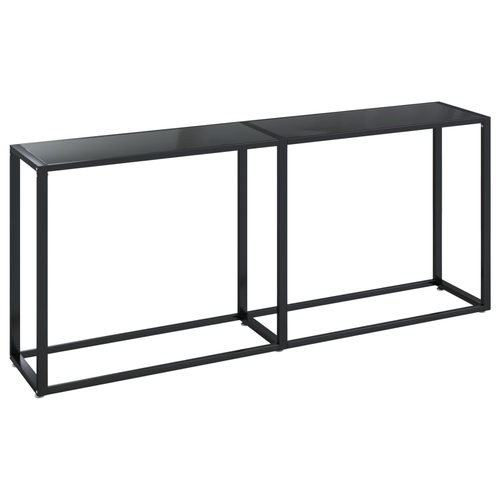 Wandtafel 180x35x75,5 cm gehard glas zwart is nu te koop bij PeponiXL, paradijselijk wonen!