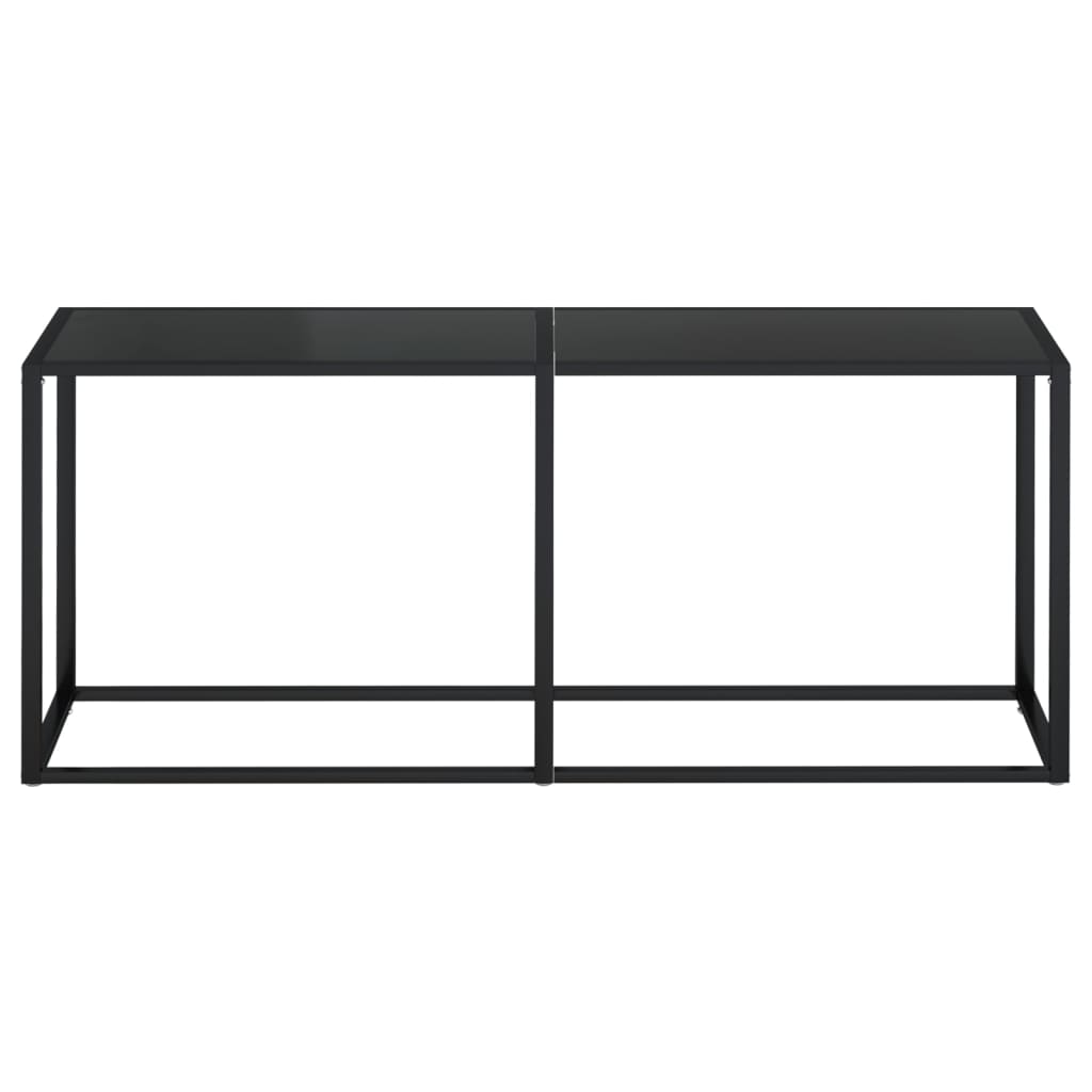 Wandtafel 180x35x75,5 cm gehard glas zwart is nu te koop bij PeponiXL, paradijselijk wonen!