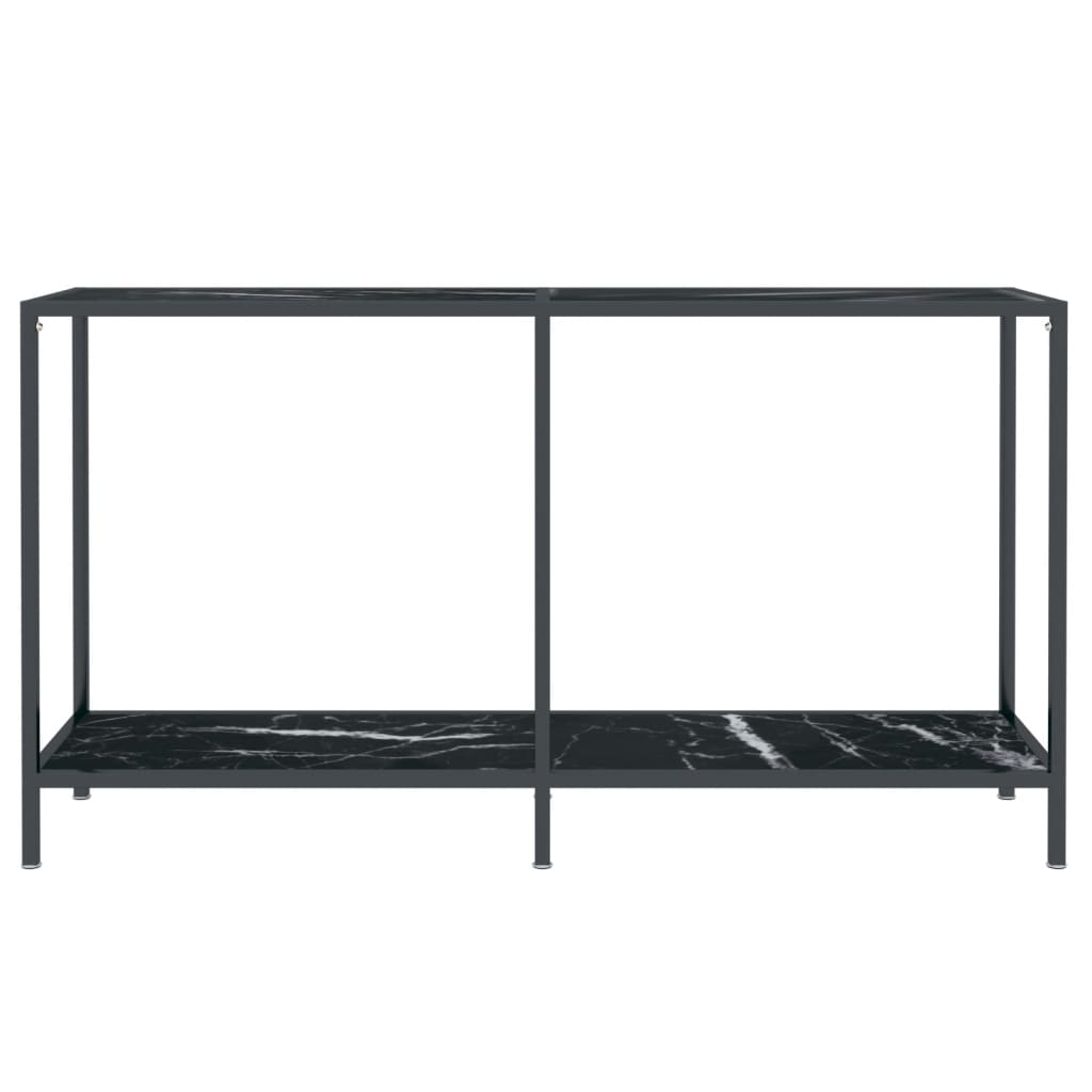 Wandtafel 140x35x75,5 cm gehard glas zwart is nu te koop bij PeponiXL, paradijselijk wonen!
