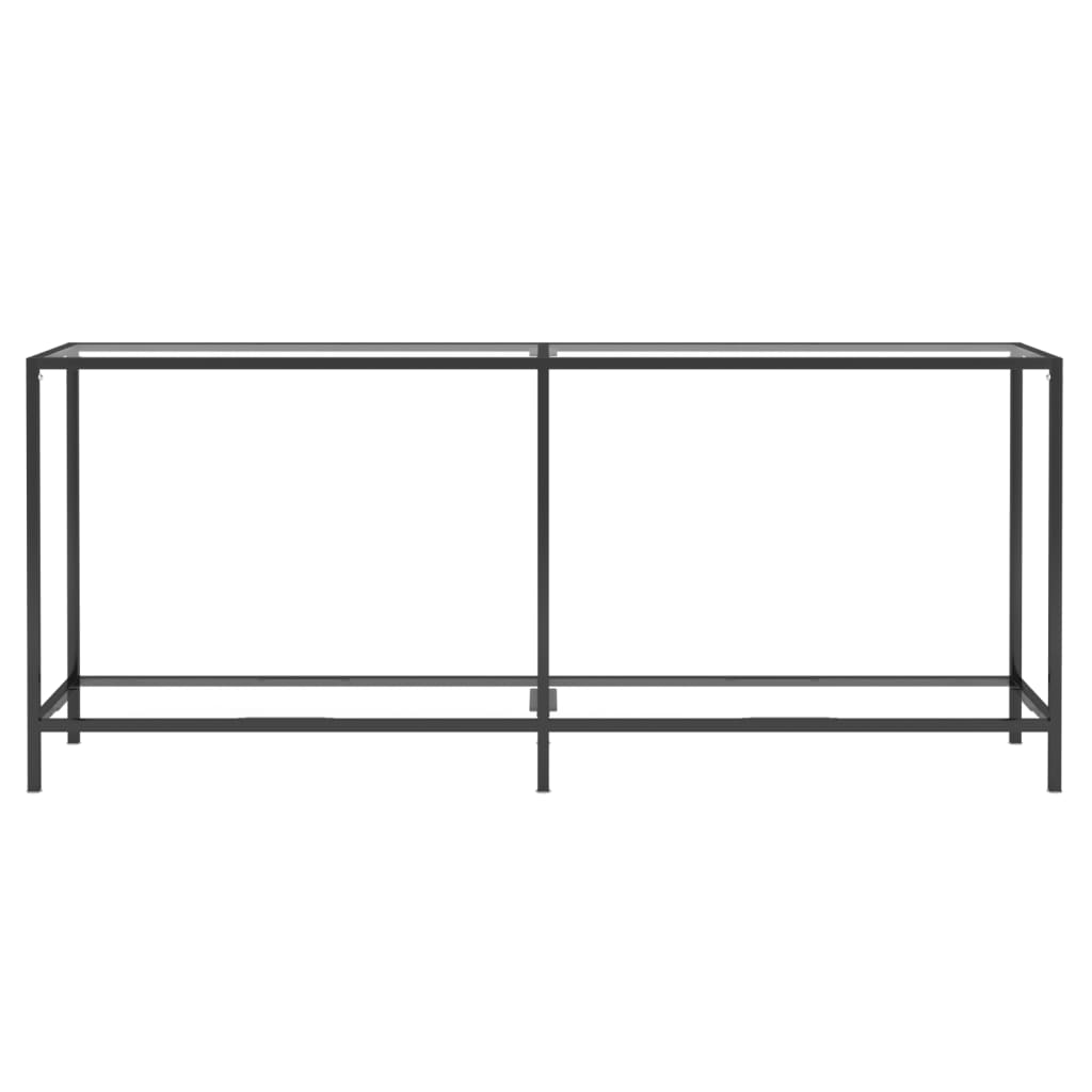 Wandtafel 180x35x75,5 cm gehard glas transparant is nu te koop bij PeponiXL, paradijselijk wonen!