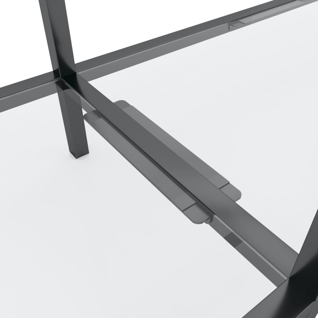 Wandtafel 180x35x75,5 cm gehard glas transparant is nu te koop bij PeponiXL, paradijselijk wonen!