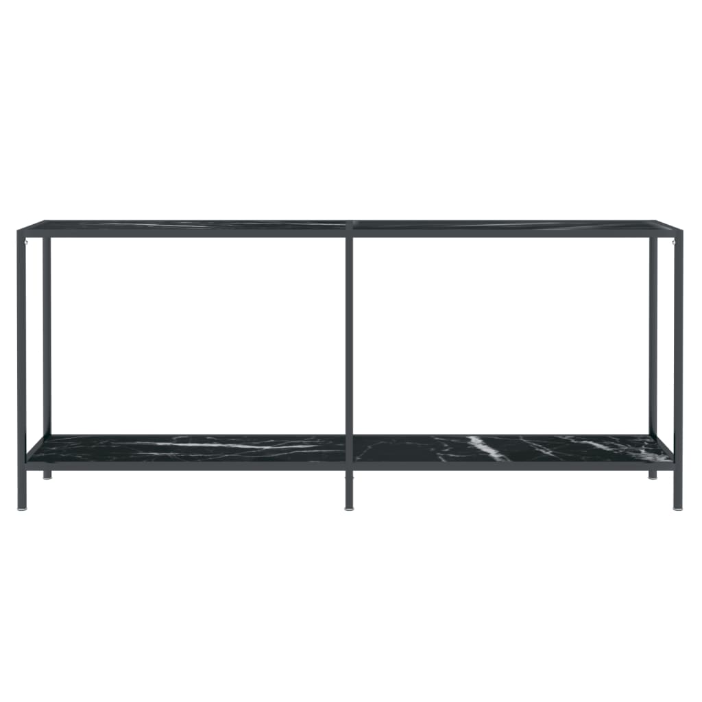Wandtafel 180x35x75,5 cm gehard glas zwart is nu te koop bij PeponiXL, paradijselijk wonen!