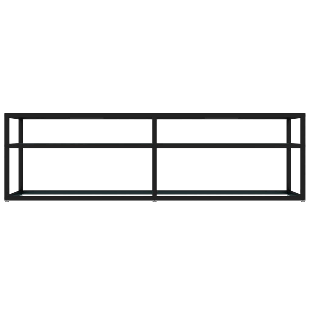 Tv-meubel 140x40x40,5 cm gehard glas witmarmerkleurig is nu te koop bij PeponiXL, paradijselijk wonen!