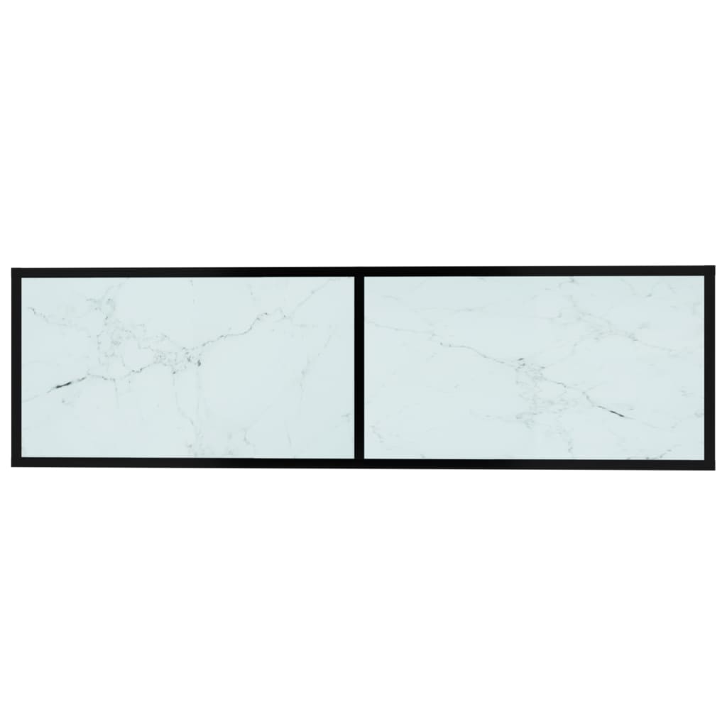 Tv-meubel 140x40x40,5 cm gehard glas witmarmerkleurig is nu te koop bij PeponiXL, paradijselijk wonen!
