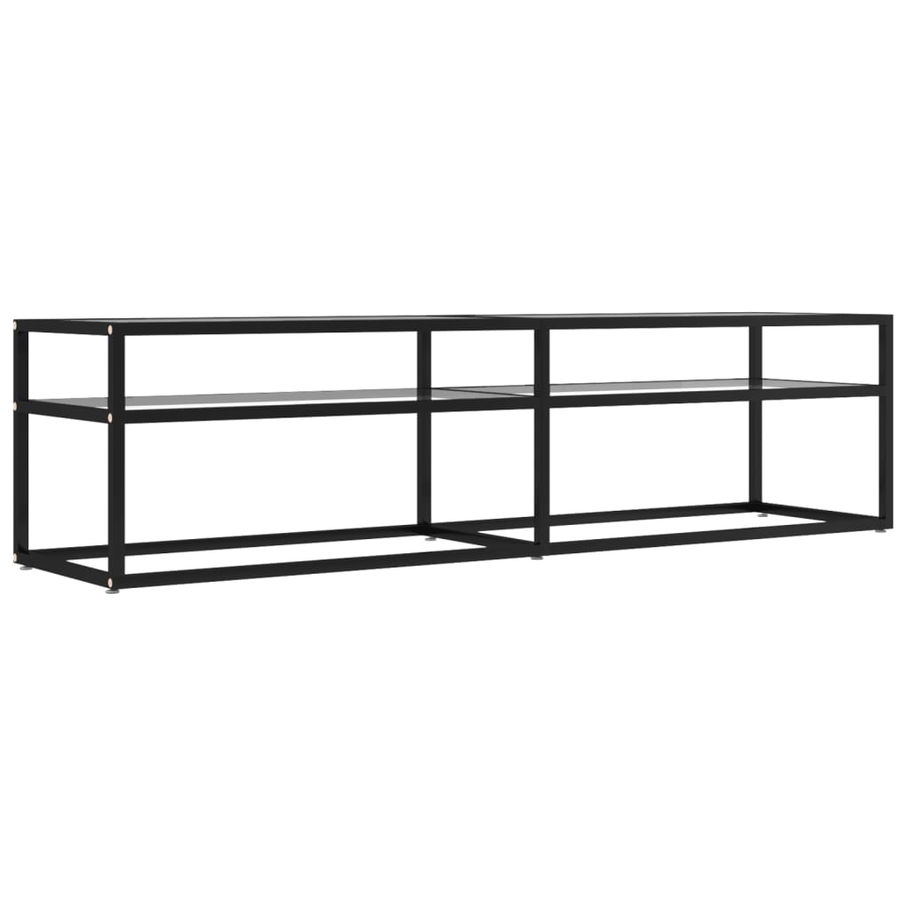 Tv-meubel 160x40x40,5 cm gehard glas transparant is nu te koop bij PeponiXL, paradijselijk wonen!