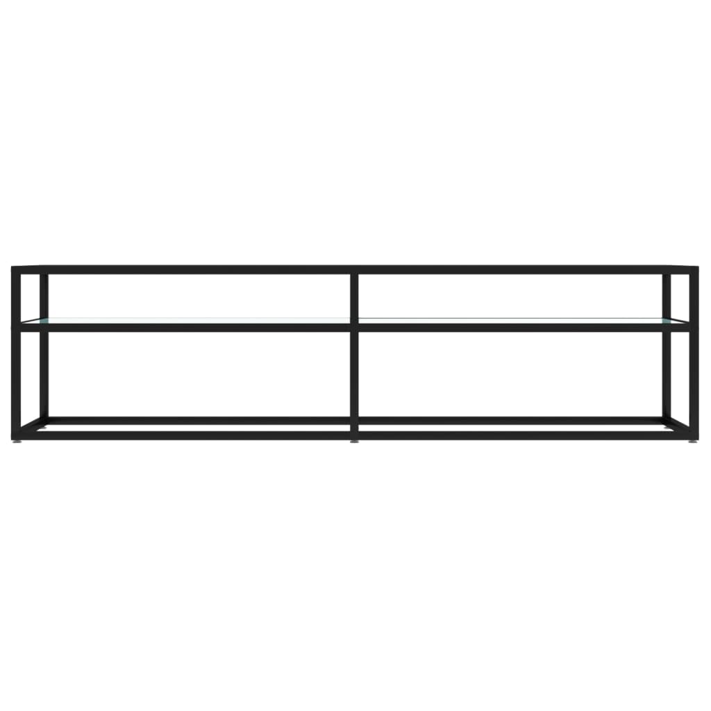 Tv-meubel 160x40x40,5 cm gehard glas witmarmerkleurig is nu te koop bij PeponiXL, paradijselijk wonen!