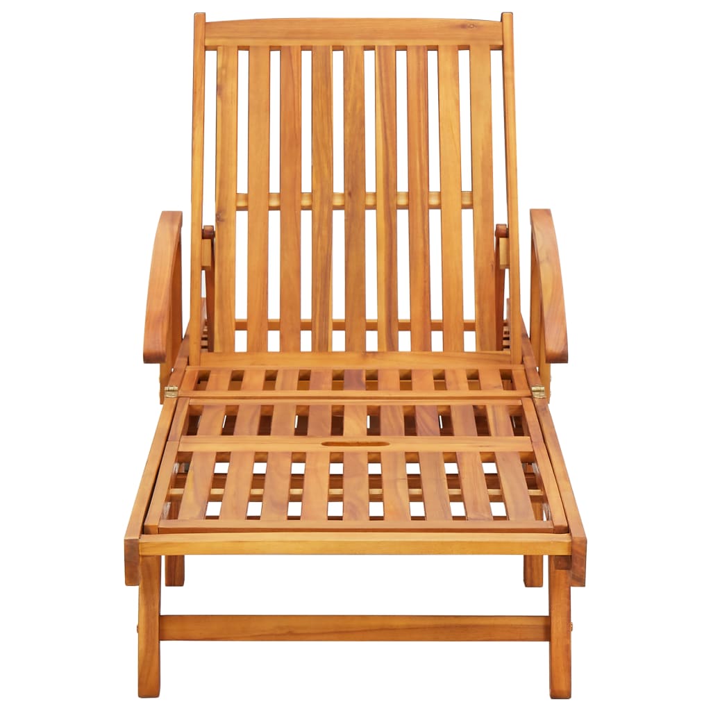 Ligstoelen 2 st met kussens massief acaciahout is nu te koop bij PeponiXL, paradijselijk wonen!