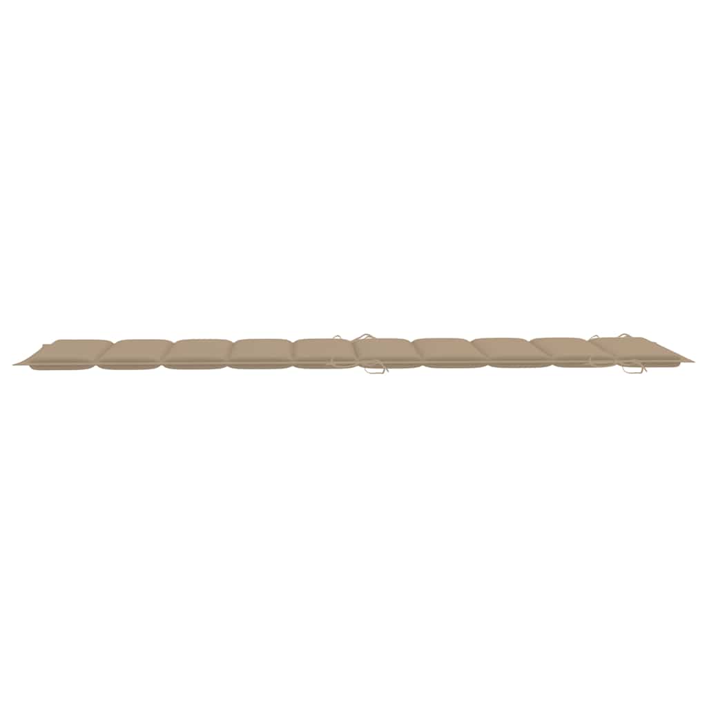Ligbedden 2 st met tafel en kussens massief acaciahout is nu te koop bij PeponiXL, paradijselijk wonen!