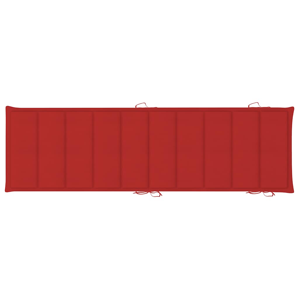 Ligbedden 2 st met tafel en kussens massief acaciahout is nu te koop bij PeponiXL, paradijselijk wonen!