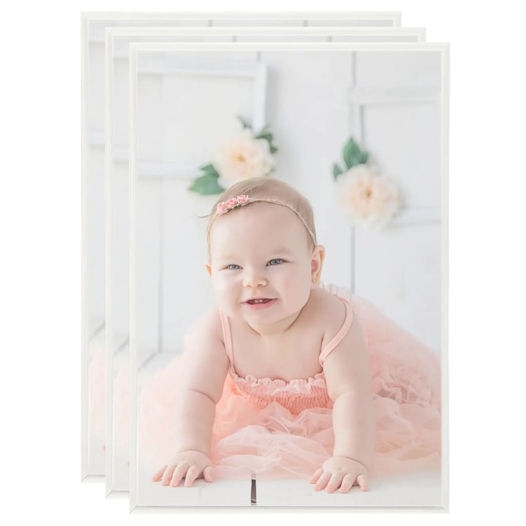 Fotolijsten 3 st voor tafel 21x29,7cm MDF zilverkleurig is nu te koop bij PeponiXL, paradijselijk wonen!