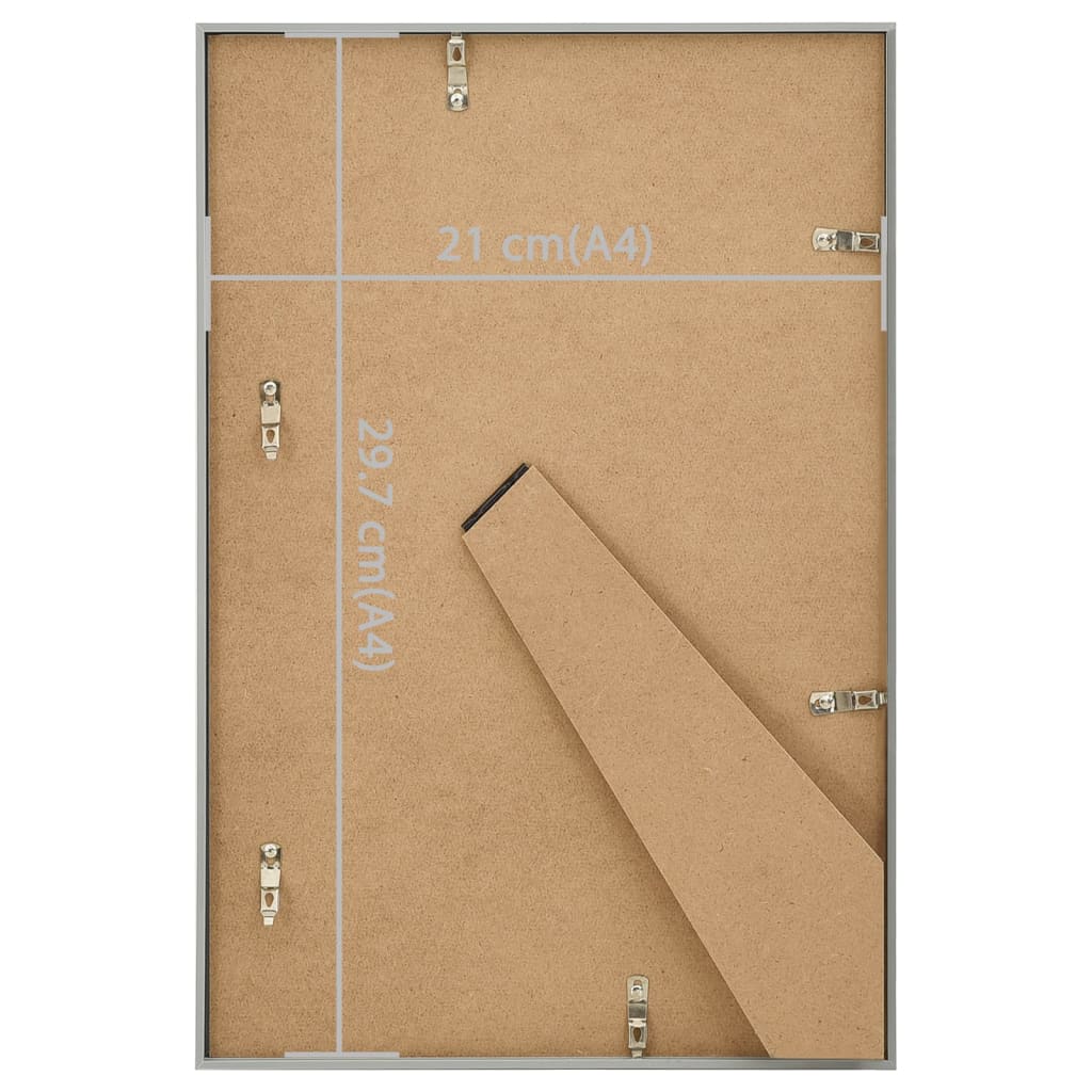 Fotolijsten 3 st voor tafel 21x29,7cm MDF zilverkleurig is nu te koop bij PeponiXL, paradijselijk wonen!