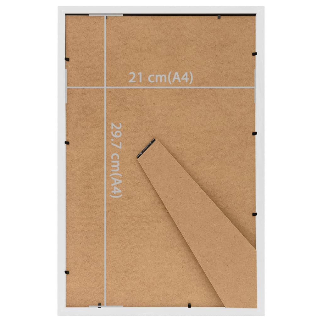 Fotolijsten 3 st voor tafel 21x29,7cm MDF wit is nu te koop bij PeponiXL, paradijselijk wonen!