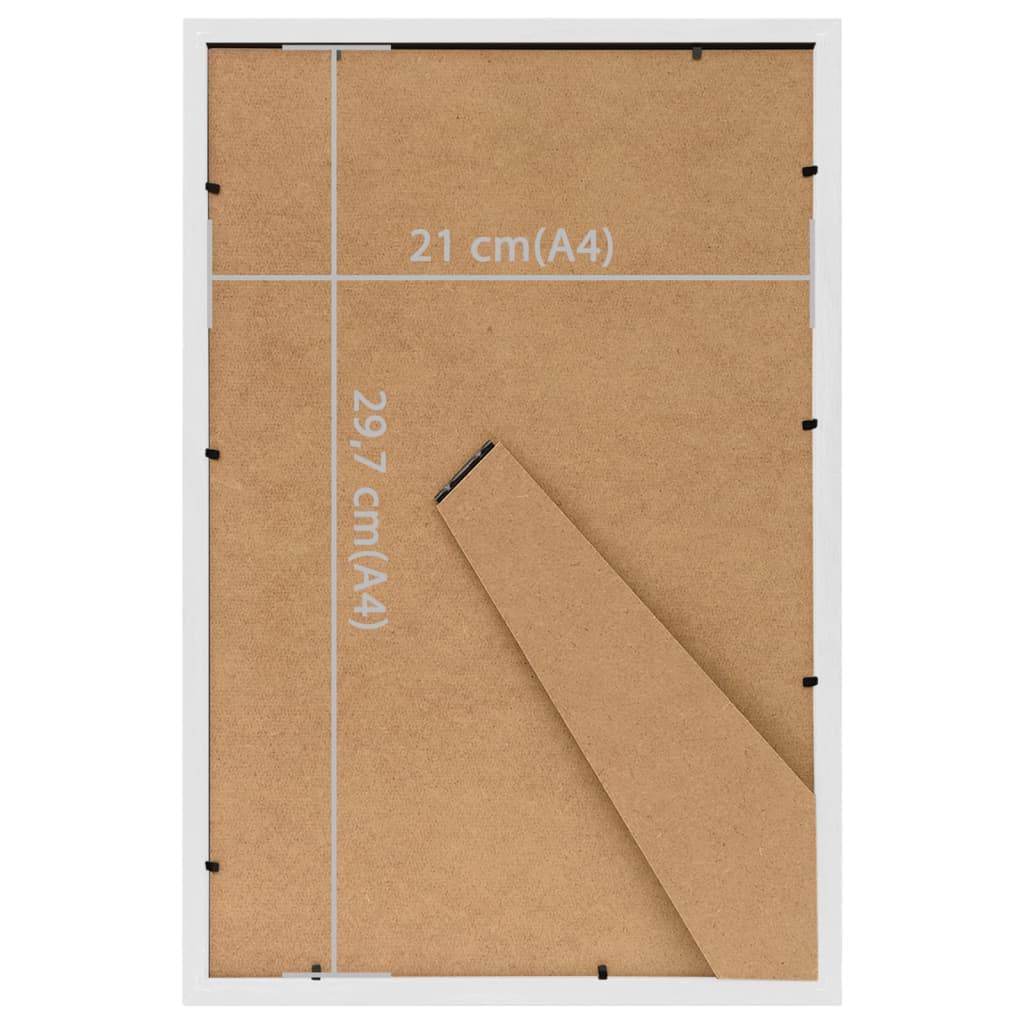 Fotolijsten 5 st voor tafel 21x29,7 cm MDF wit is nu te koop bij PeponiXL, paradijselijk wonen!