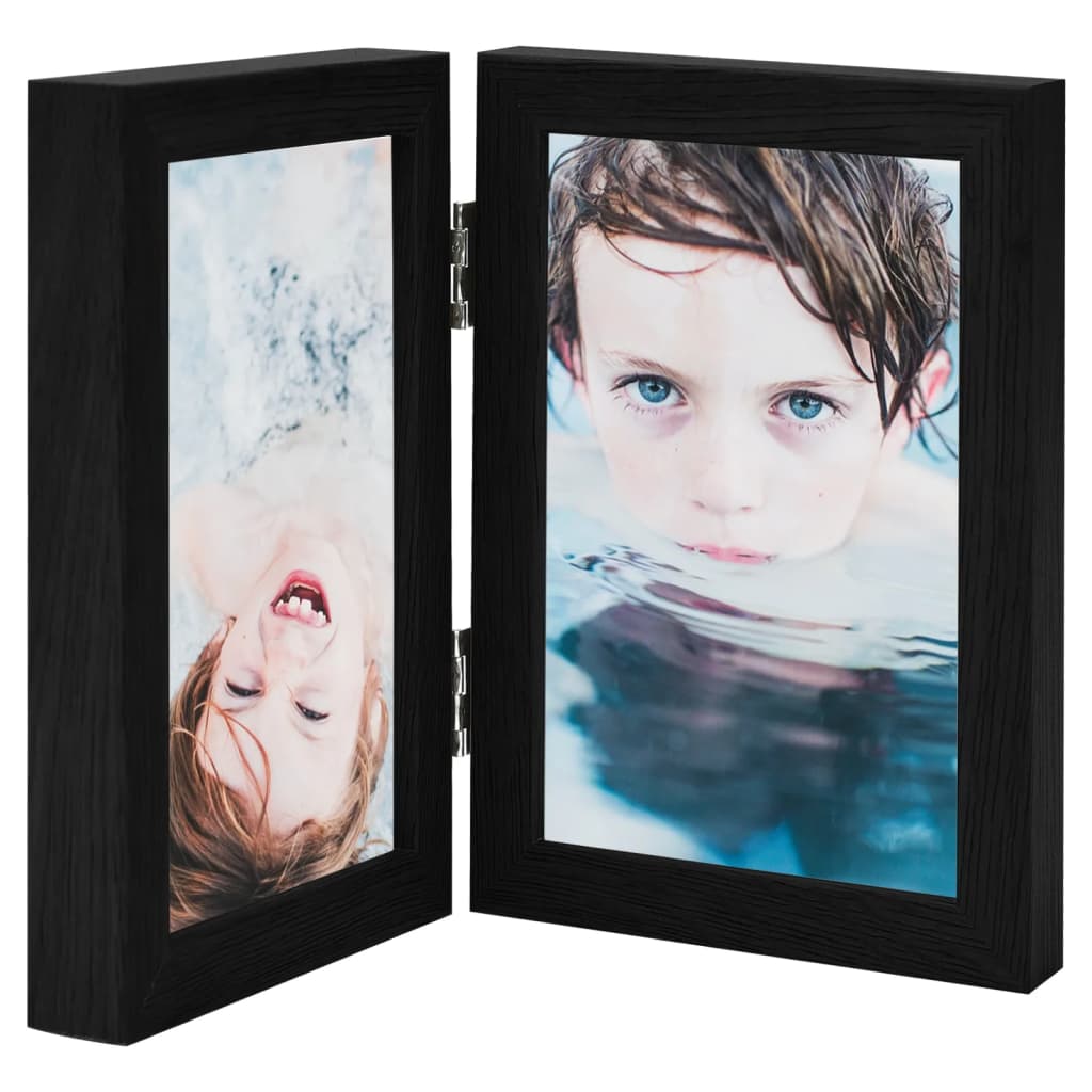 Fotolijst tweeluik 2x(21x29,7 cm) zwart is nu te koop bij PeponiXL, paradijselijk wonen!