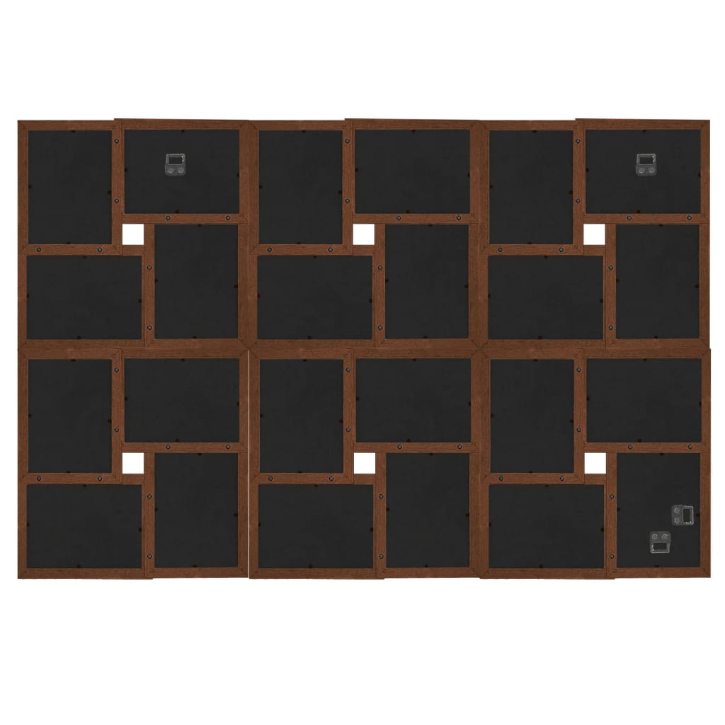 Fotolijst voor 24x(10x15 cm) foto MDF donkerbruin is nu te koop bij PeponiXL, paradijselijk wonen!