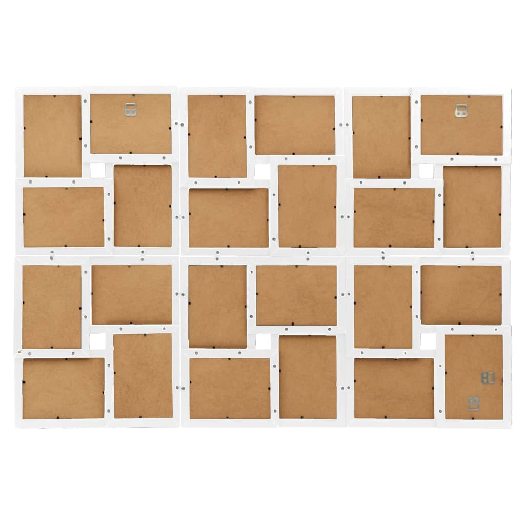 Fotolijst voor 24x(10x15 cm) foto MDF wit is nu te koop bij PeponiXL, paradijselijk wonen!