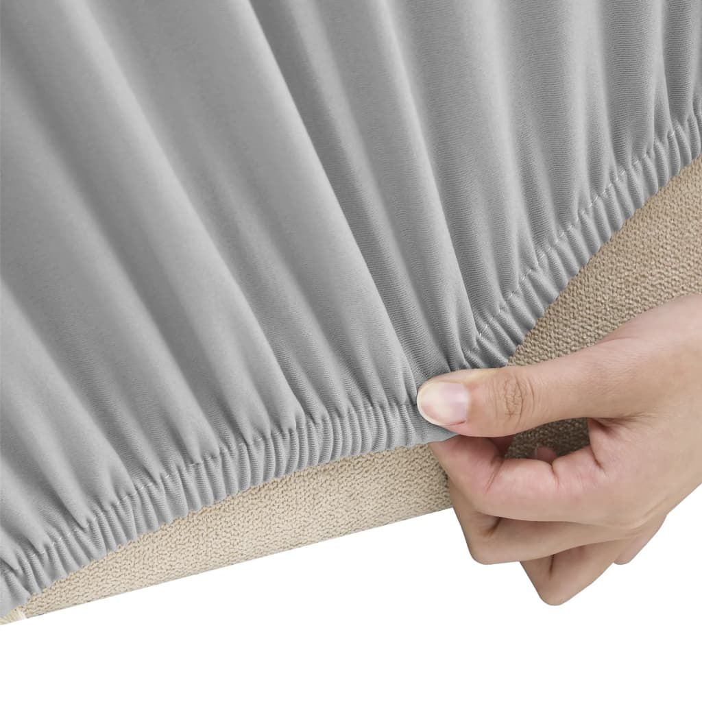 Tweezitsbankhoes stretch polyester jersey grijs is nu te koop bij PeponiXL, paradijselijk wonen!