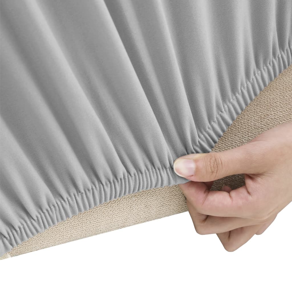 Driezitsbankhoes stretch polyester jersey grijs is nu te koop bij PeponiXL, paradijselijk wonen!