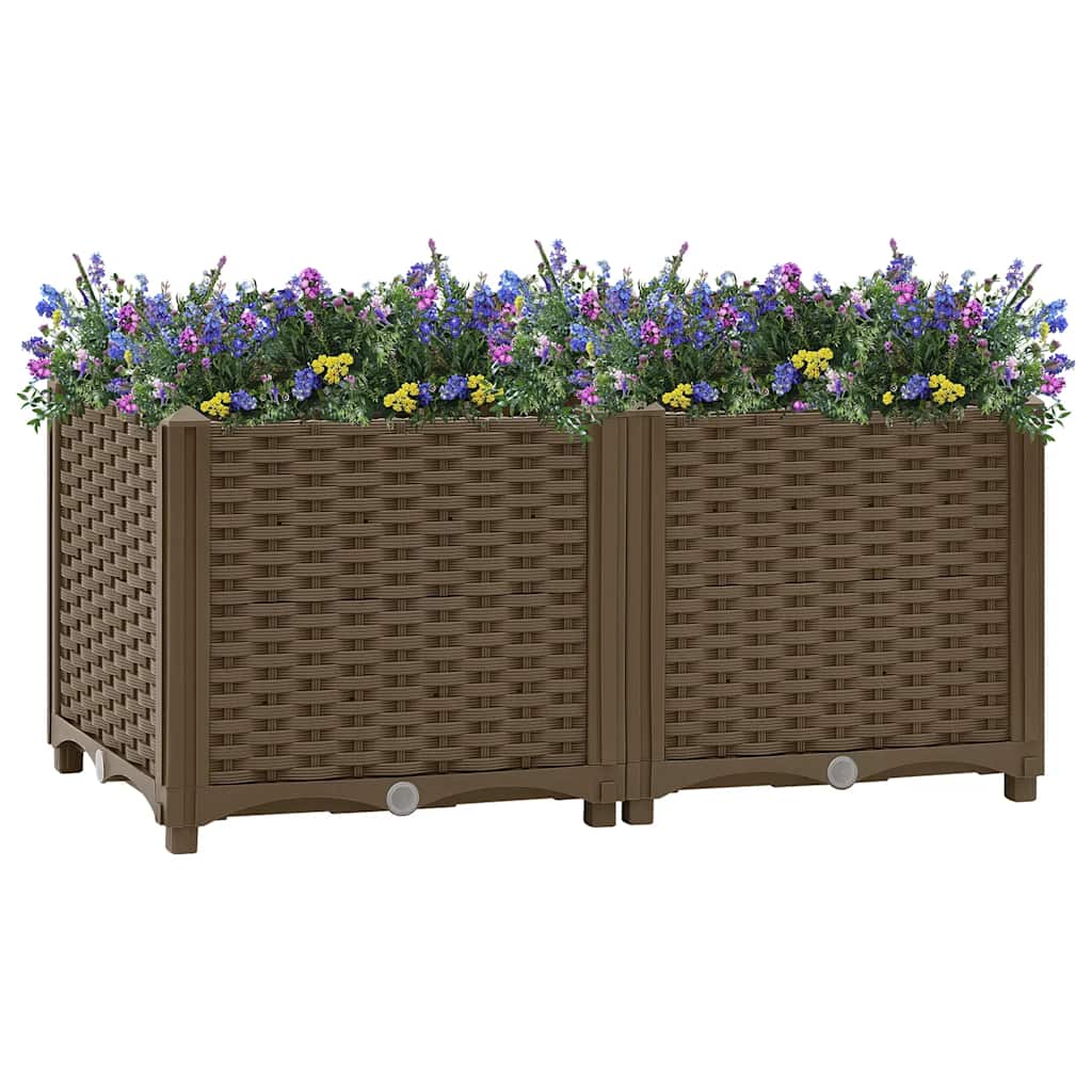 Plantenbak verhoogd 80x40x38 cm polypropyleen is nu te koop bij PeponiXL, paradijselijk wonen!