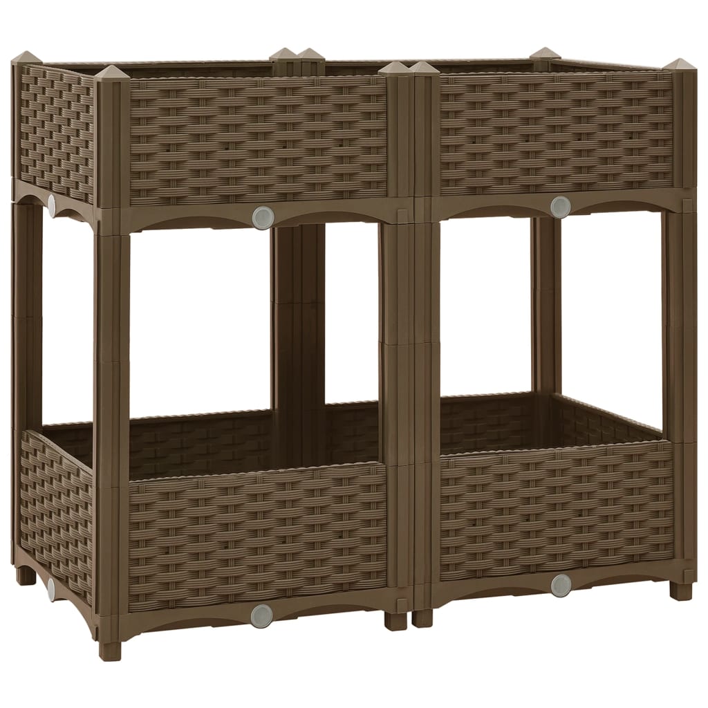 Plantenbak verhoogd 80x40x71 cm polypropyleen is nu te koop bij PeponiXL, paradijselijk wonen!