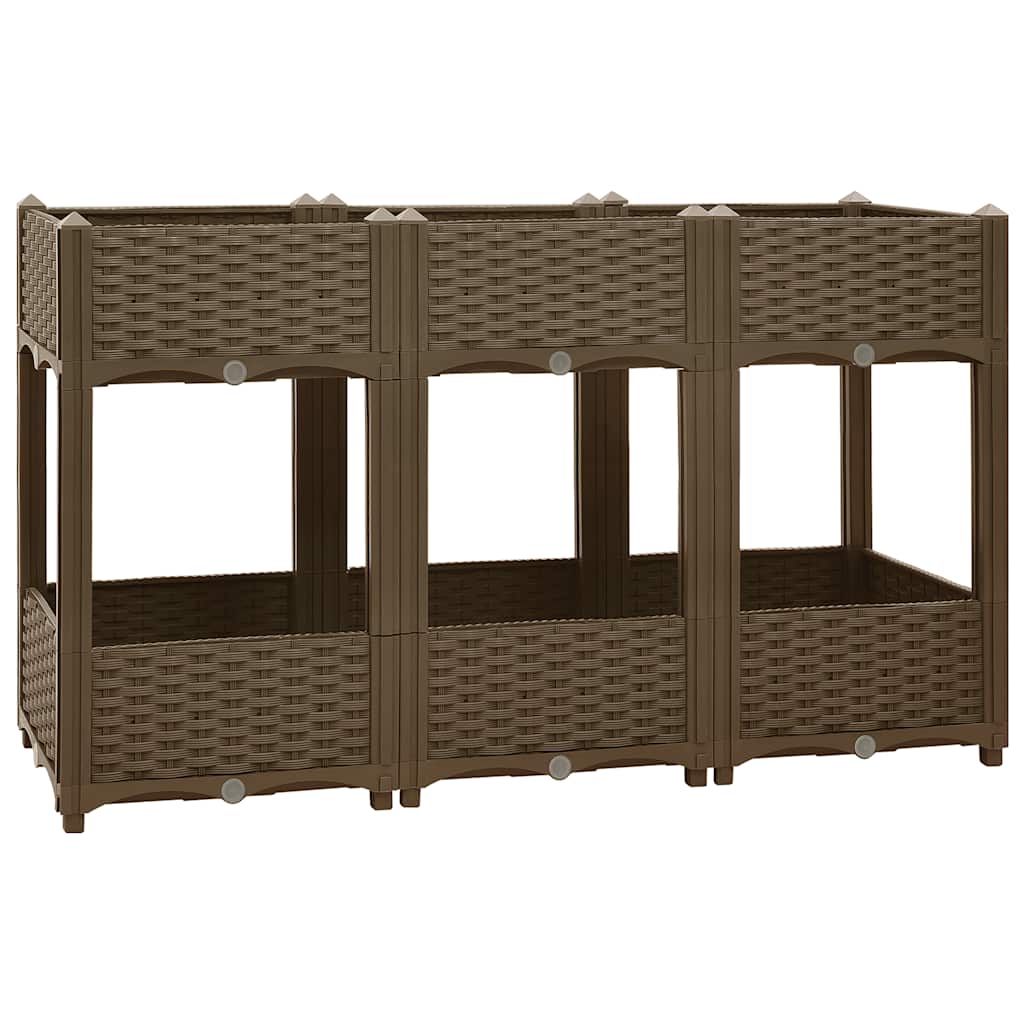 Plantenbak verhoogd 120x40x71 cm polypropyleen is nu te koop bij PeponiXL, paradijselijk wonen!