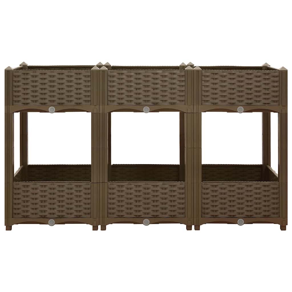 Plantenbak verhoogd 120x40x71 cm polypropyleen is nu te koop bij PeponiXL, paradijselijk wonen!