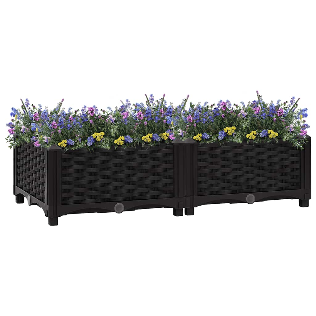 Plantenbak verhoogd 80x40x23 cm polypropyleen is nu te koop bij PeponiXL, paradijselijk wonen!