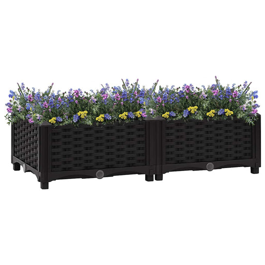Plantenbak verhoogd 80x40x23 cm polypropyleen is nu te koop bij PeponiXL, paradijselijk wonen!