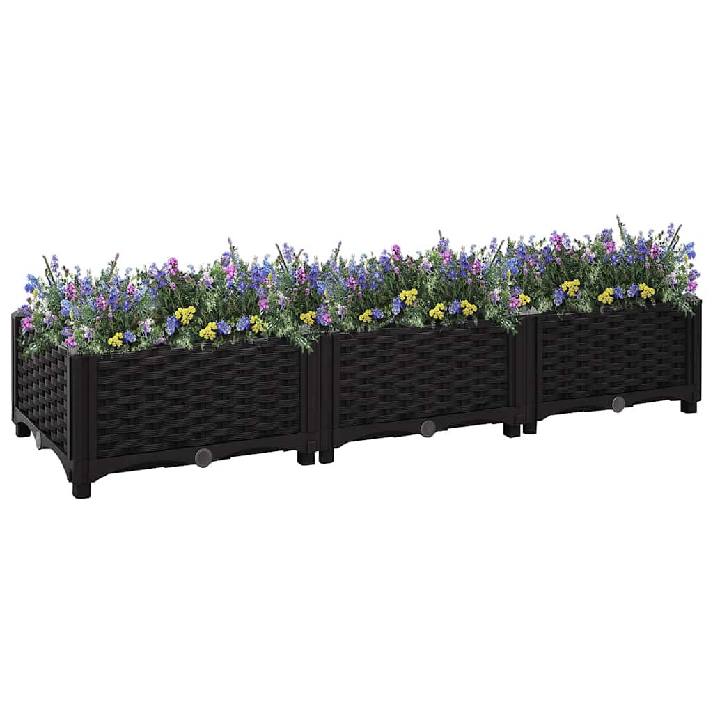 Plantenbak verhoogd 120x40x23 cm polypropyleen is nu te koop bij PeponiXL, paradijselijk wonen!