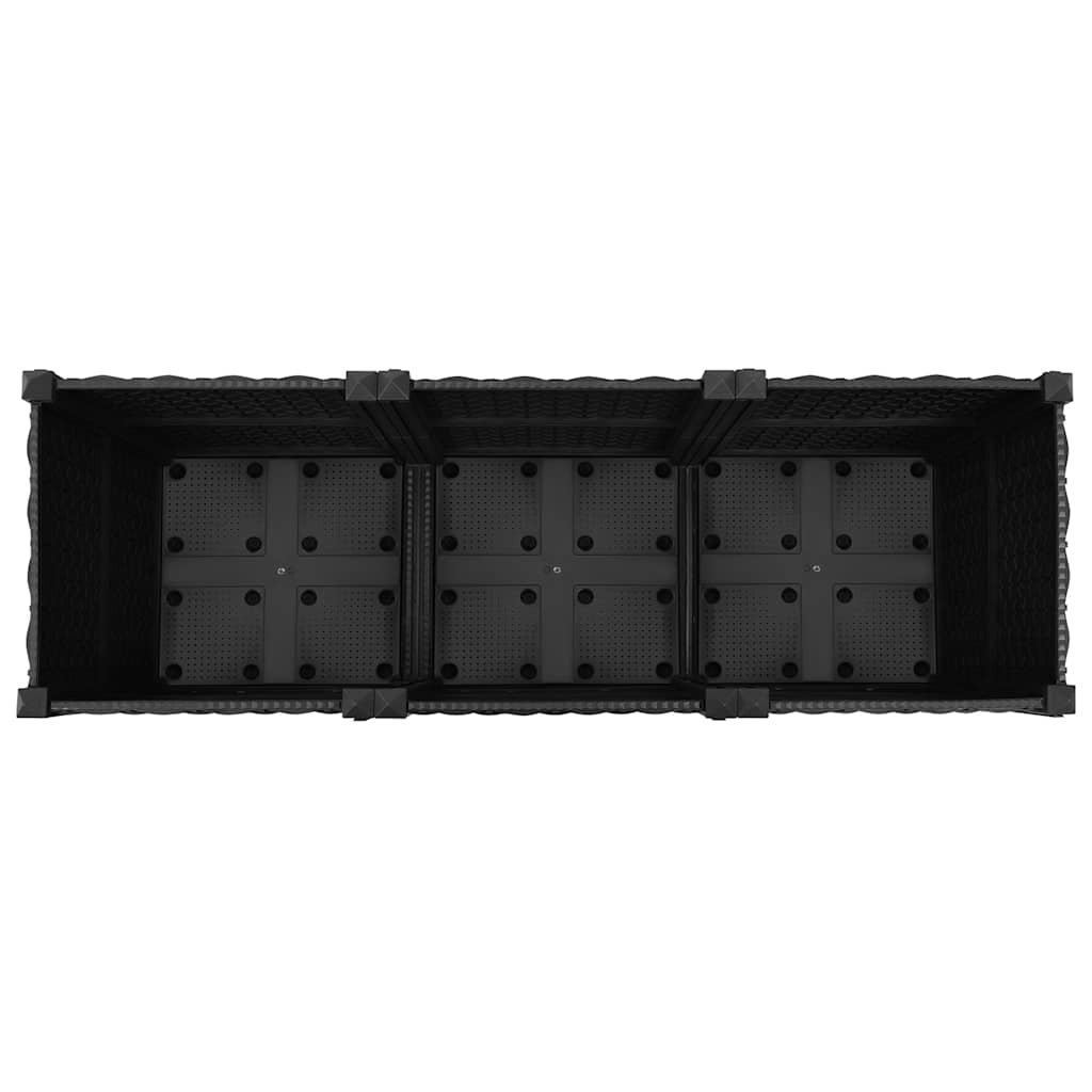 Plantenbak verhoogd 120x40x38 cm polypropyleen is nu te koop bij PeponiXL, paradijselijk wonen!