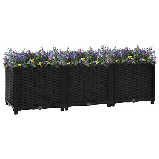 Plantenbak verhoogd 120x40x38 cm polypropyleen is nu te koop bij PeponiXL, paradijselijk wonen!