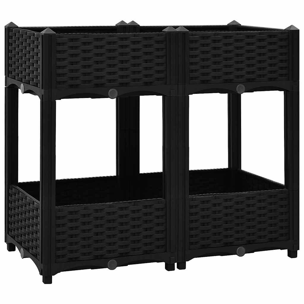 Plantenbak verhoogd 80x40x71 cm polypropyleen is nu te koop bij PeponiXL, paradijselijk wonen!