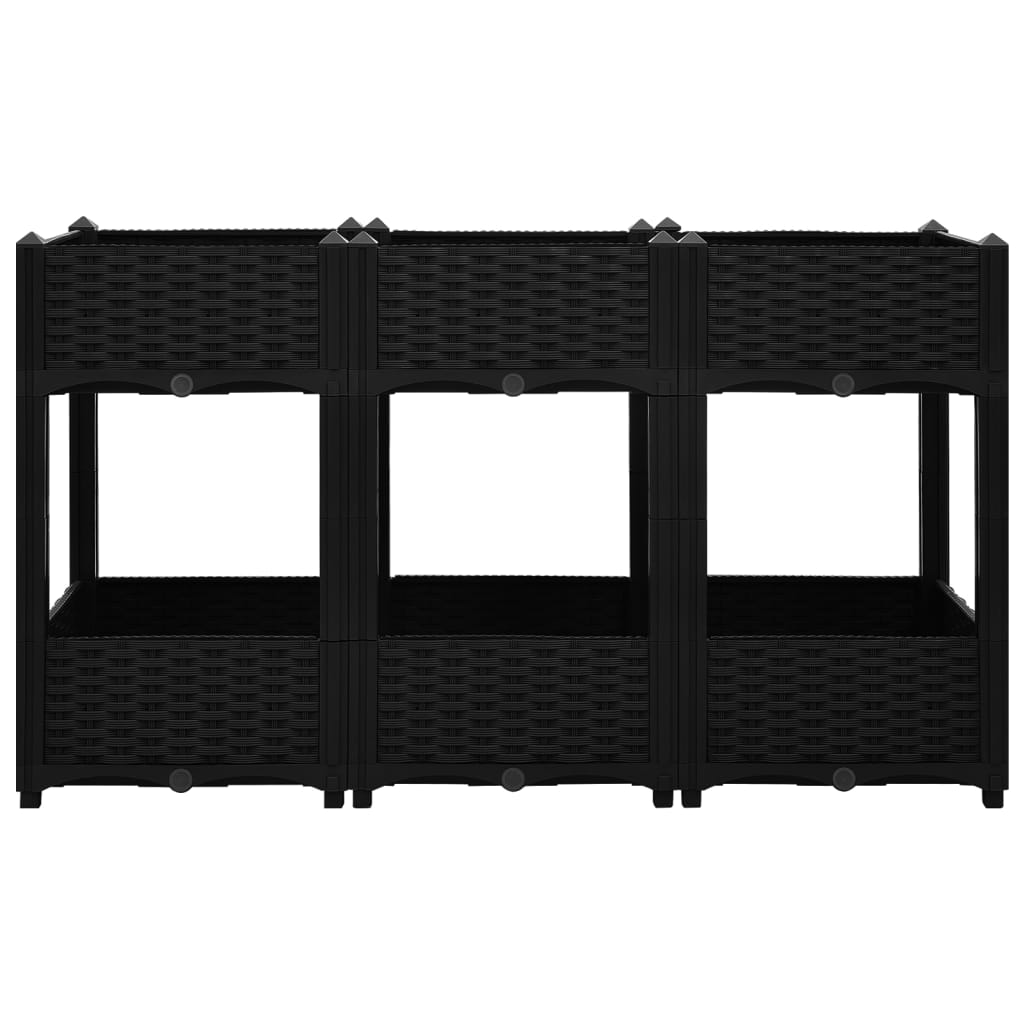 Plantenbak verhoogd 120x40x71 cm polypropyleen is nu te koop bij PeponiXL, paradijselijk wonen!