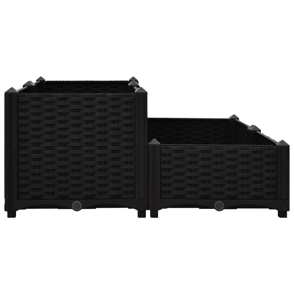 Plantenbak verhoogd 80x80x38 cm polypropyleen is nu te koop bij PeponiXL, paradijselijk wonen!