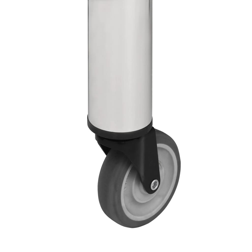 Keukenwerktafel met wielen 80x45x85 cm roestvrij staal is nu te koop bij PeponiXL, paradijselijk wonen!