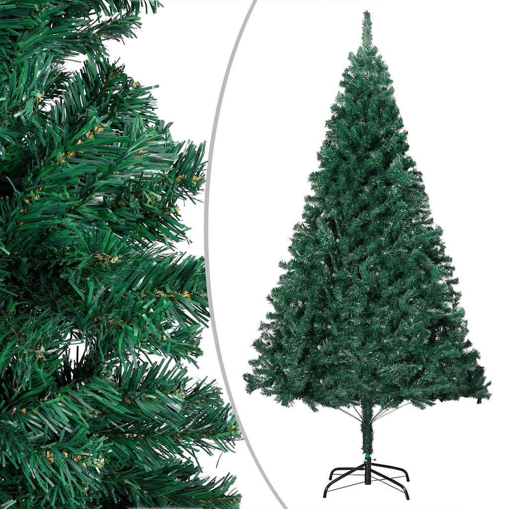 Kunstkerstboom met verlichting en kerstballen 150 cm PVC groen is nu te koop bij PeponiXL, paradijselijk wonen!