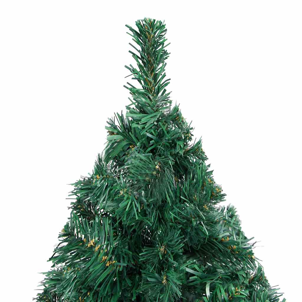 Kunstkerstboom met verlichting en kerstballen 180 cm PVC groen is nu te koop bij PeponiXL, paradijselijk wonen!