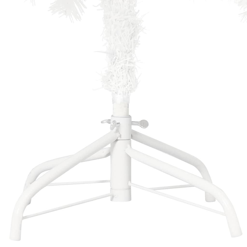 Kunstkerstboom met verlichting en kerstballen 150 cm PVC wit is nu te koop bij PeponiXL, paradijselijk wonen!