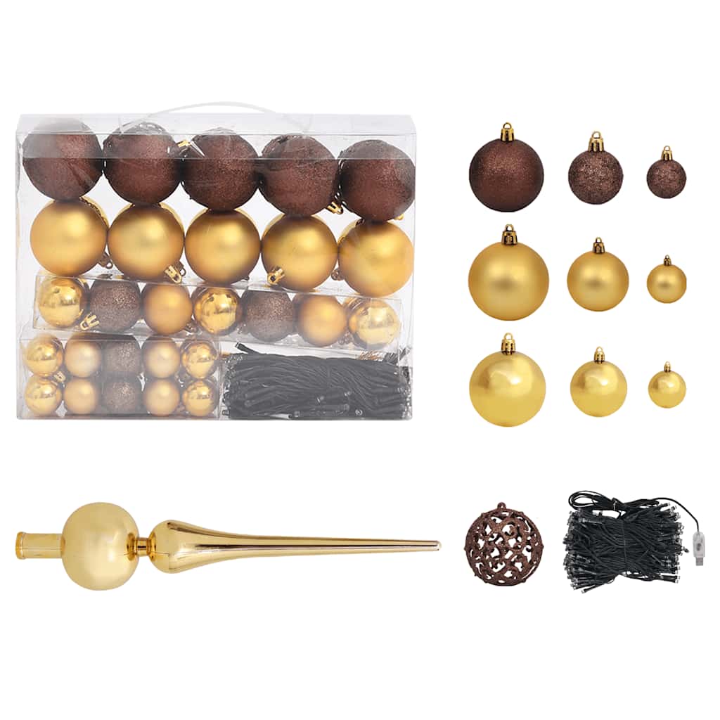 Kunstkerstboom Nordmann met LED's en kerstballen 180 cm groen is nu te koop bij PeponiXL, paradijselijk wonen!