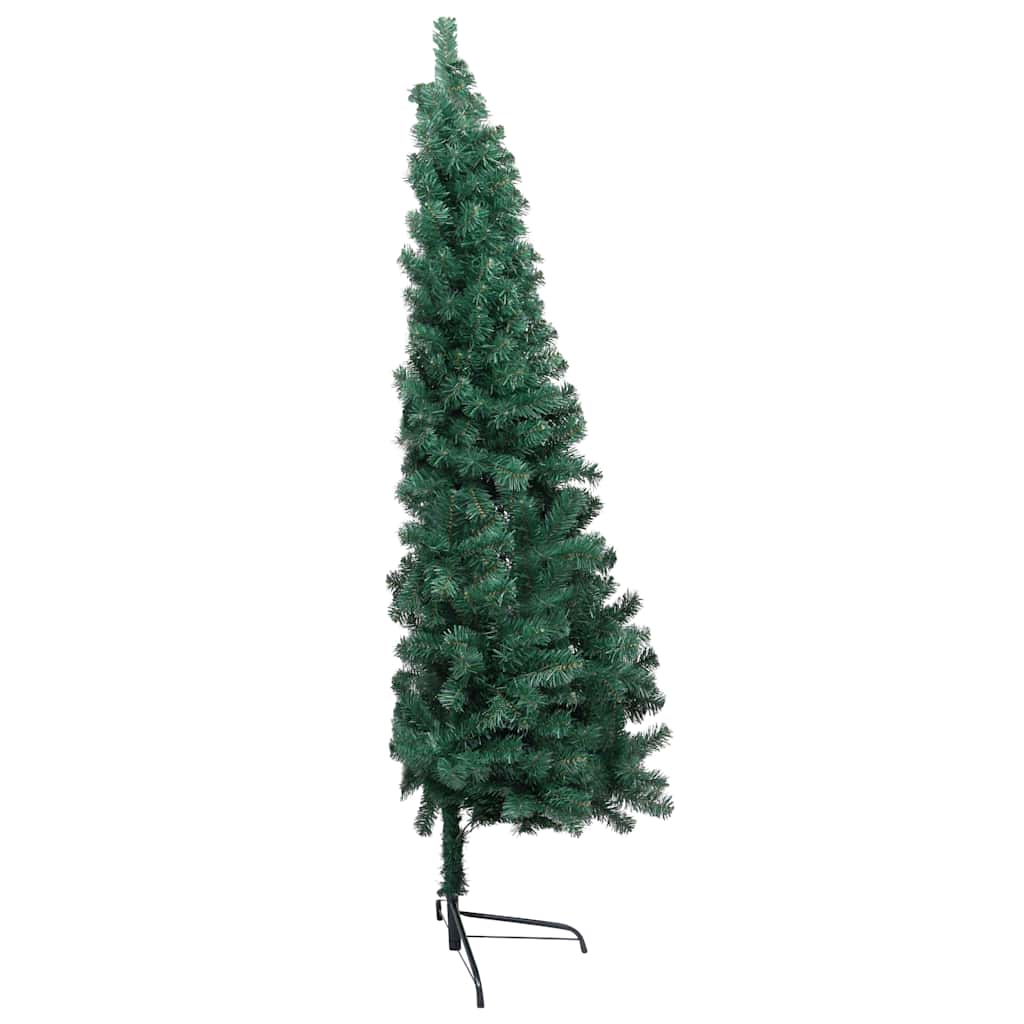Kunstkerstboom met verlichting en kerstballen half 120 cm groen is nu te koop bij PeponiXL, paradijselijk wonen!