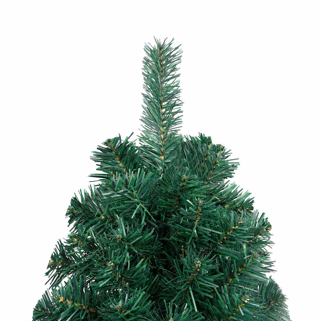 Kunstkerstboom met verlichting en kerstballen half 120 cm groen is nu te koop bij PeponiXL, paradijselijk wonen!