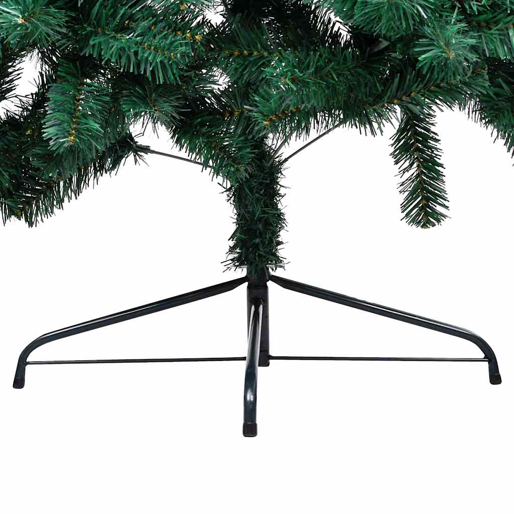 Kunstkerstboom met verlichting en kerstballen half 120 cm groen is nu te koop bij PeponiXL, paradijselijk wonen!