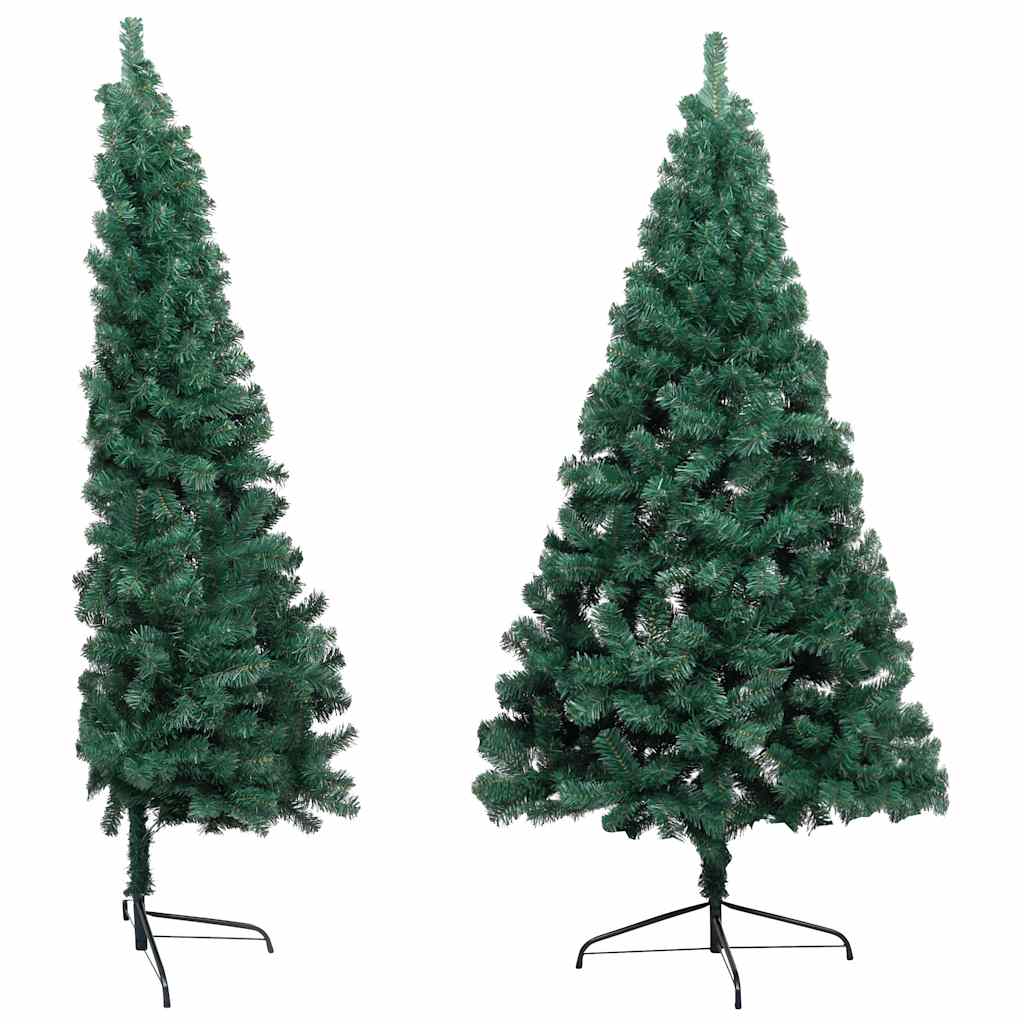 Kunstkerstboom met verlichting en kerstballen half 240 cm groen is nu te koop bij PeponiXL, paradijselijk wonen!