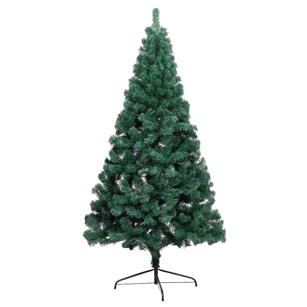 Kunstkerstboom met verlichting en kerstballen half 240 cm groen is nu te koop bij PeponiXL, paradijselijk wonen!
