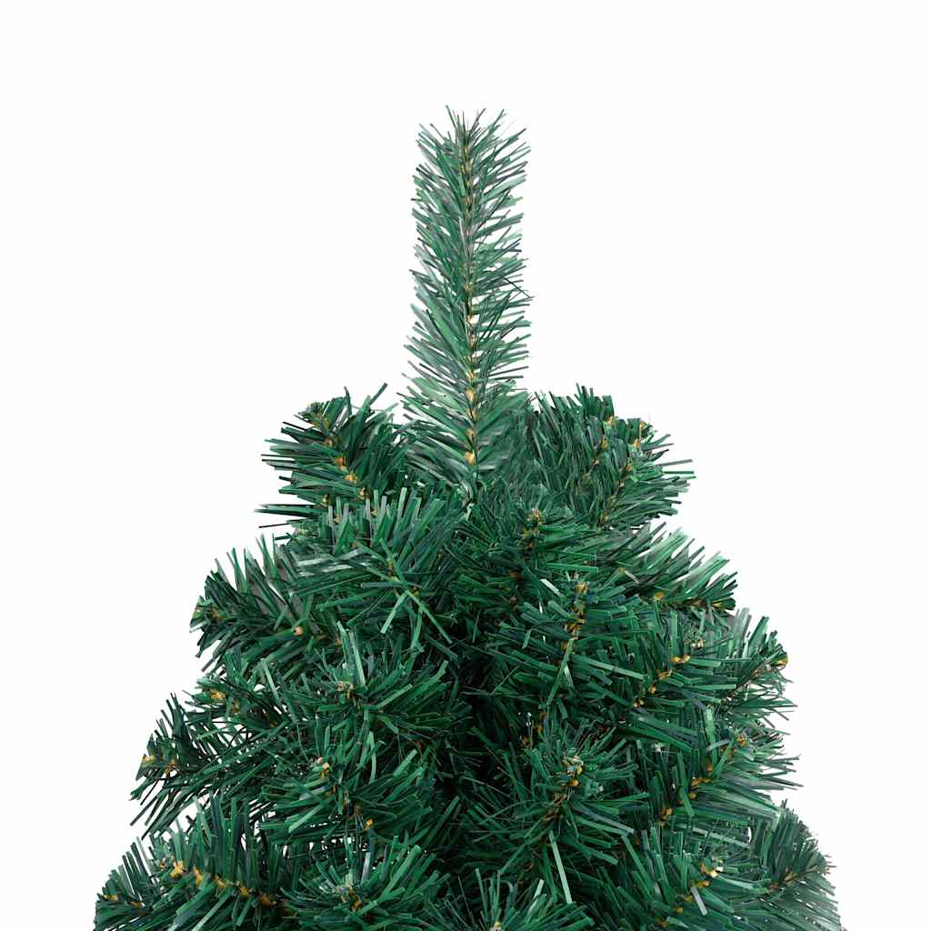 Kunstkerstboom met verlichting en kerstballen half 240 cm groen is nu te koop bij PeponiXL, paradijselijk wonen!