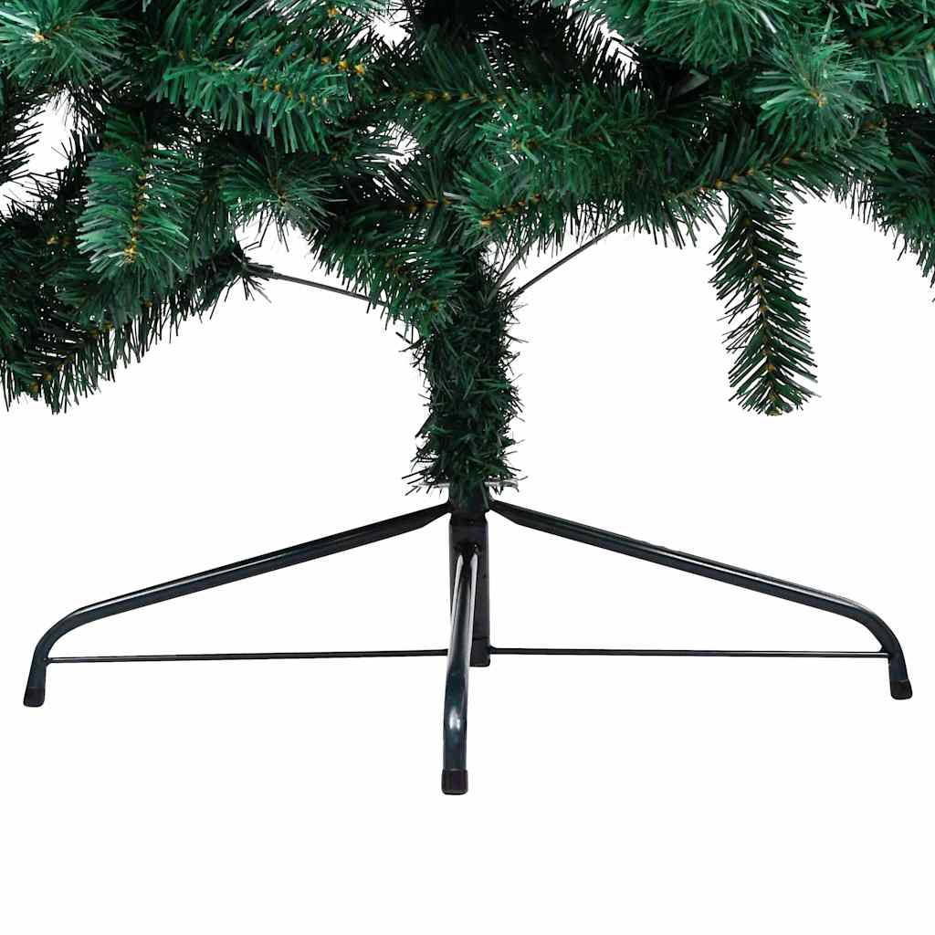 Kunstkerstboom met verlichting en kerstballen half 240 cm groen is nu te koop bij PeponiXL, paradijselijk wonen!