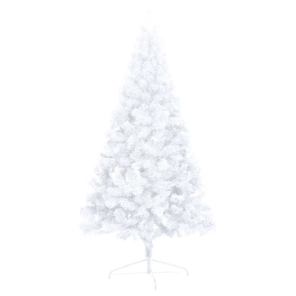 Kunstkerstboom met verlichting en kerstballen half 150 cm wit is nu te koop bij PeponiXL, paradijselijk wonen!